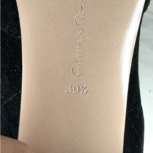 Gianvito Rossi Maeve Black Suede Ankle High Top Boots Pointed Toe Pumps Size 9.5 - Picture 9 of 11